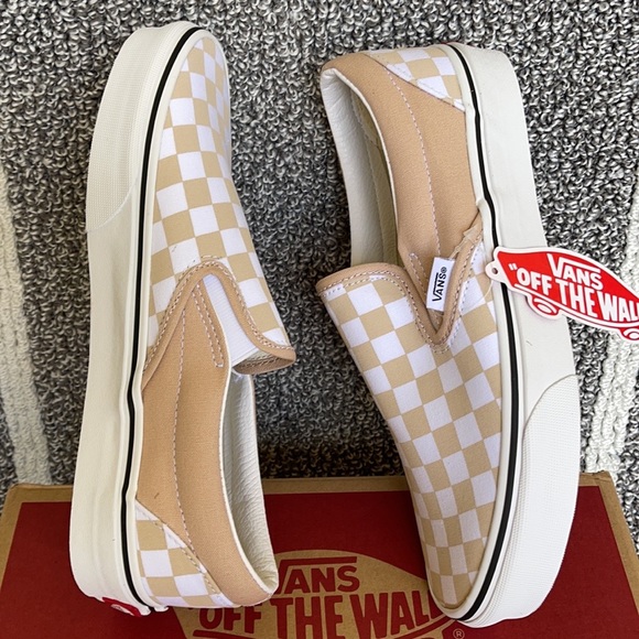 Vans Classic Slip-On Checkerboard Frappe/True White WMNS - Picture 15 of 16